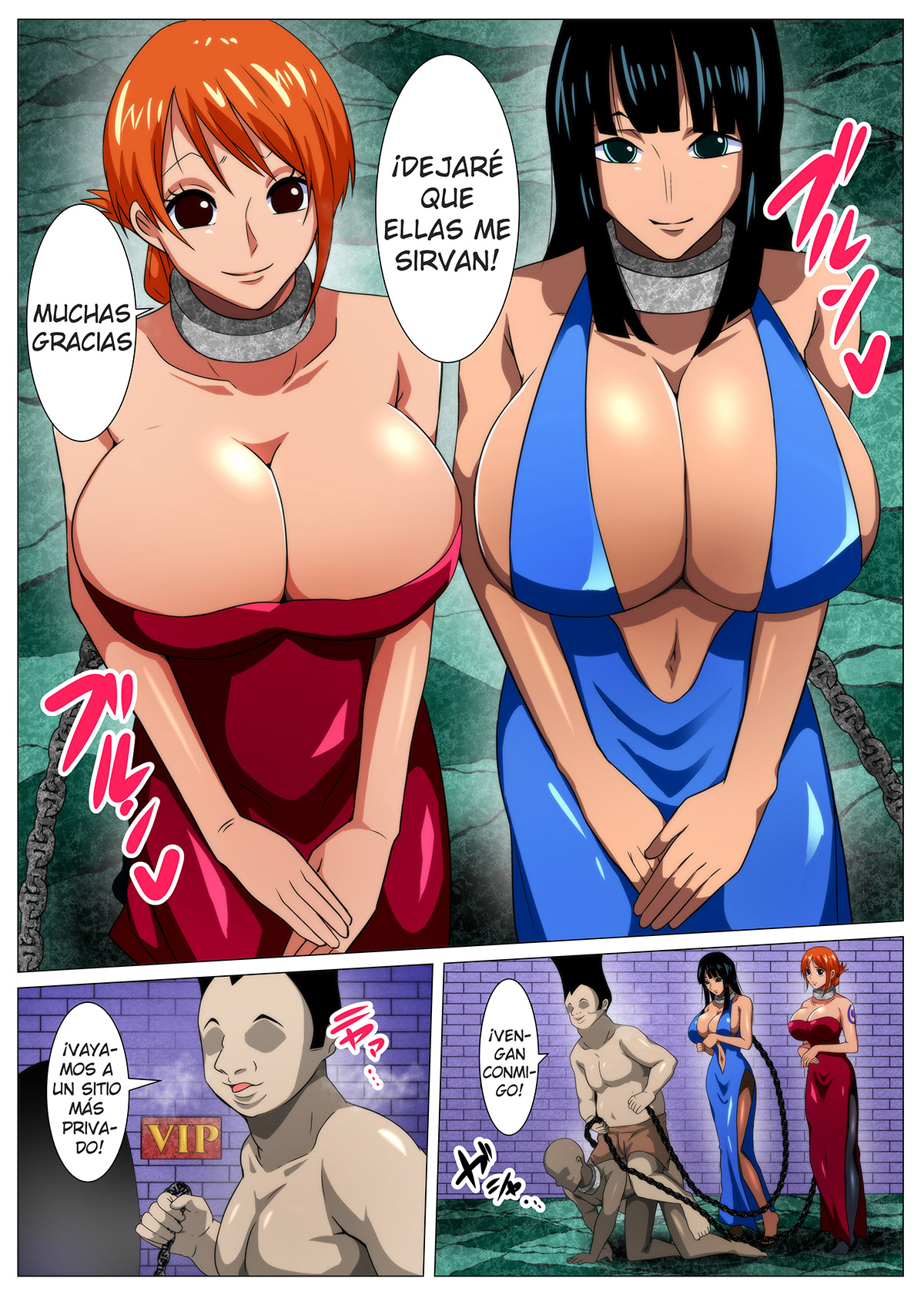 Buxom FEMALE PIRATES treasure hunt