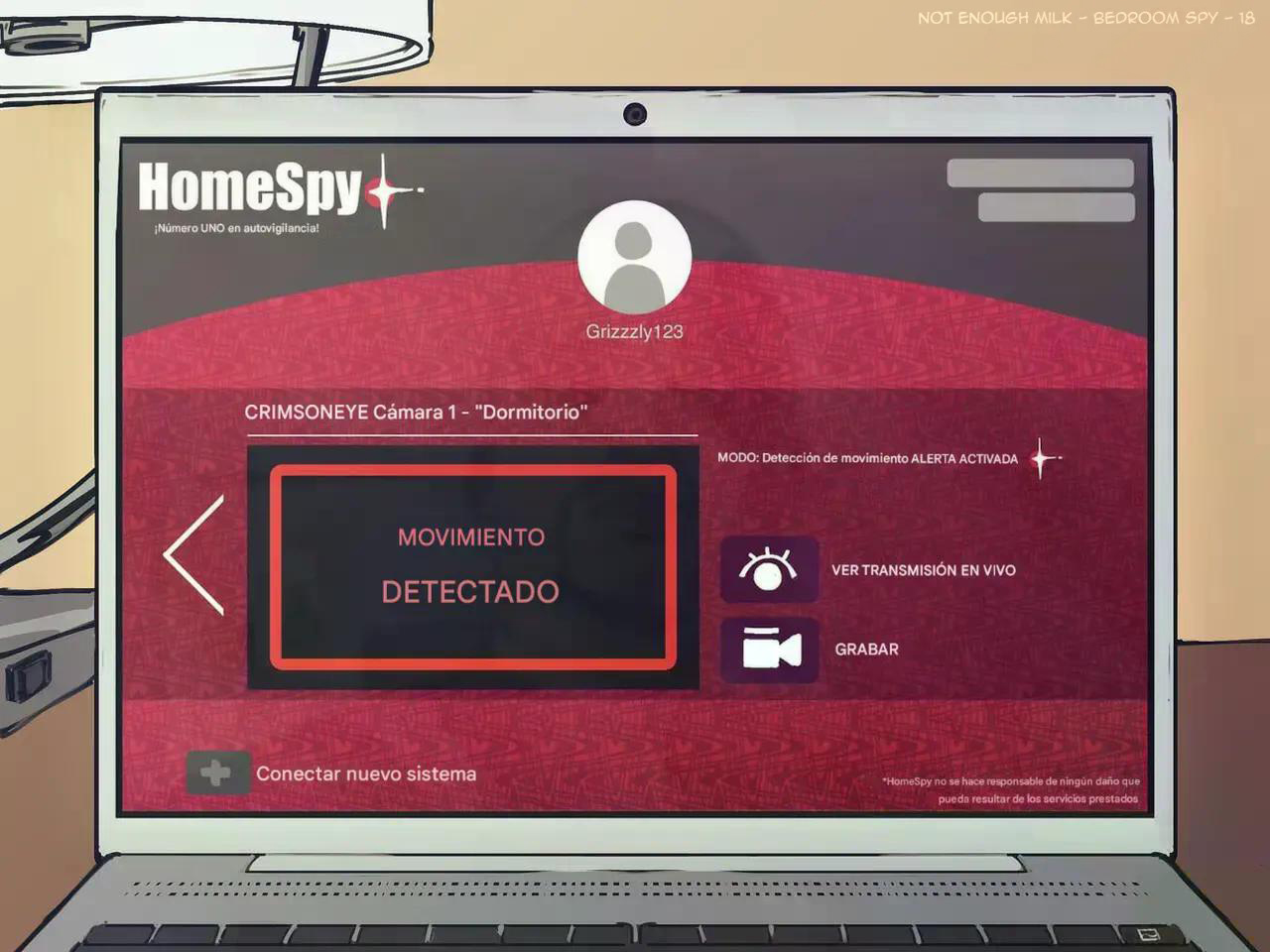 Camara ESPIA en el DORMITORIO