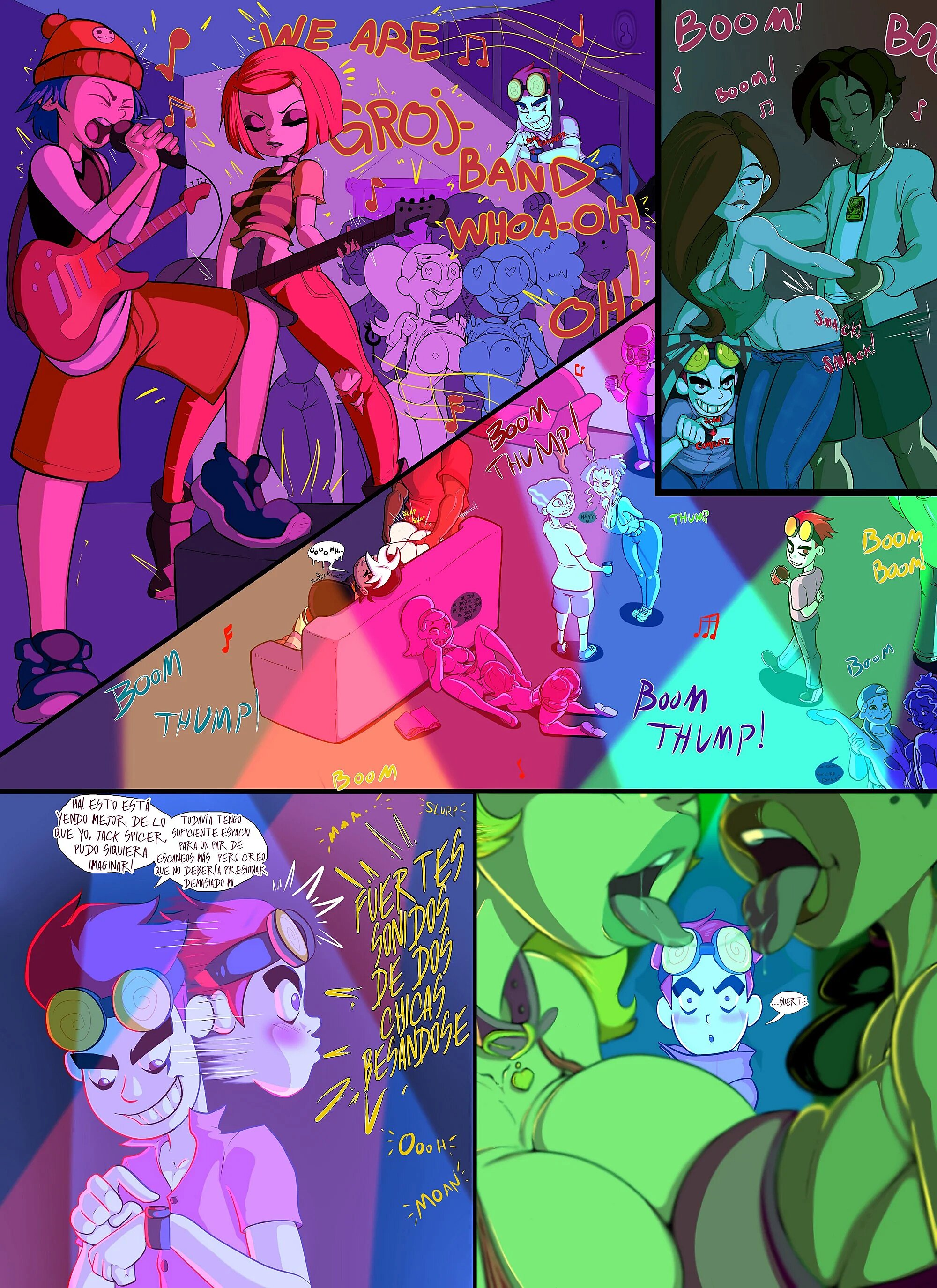 Cartoon COLLEGE PARTY