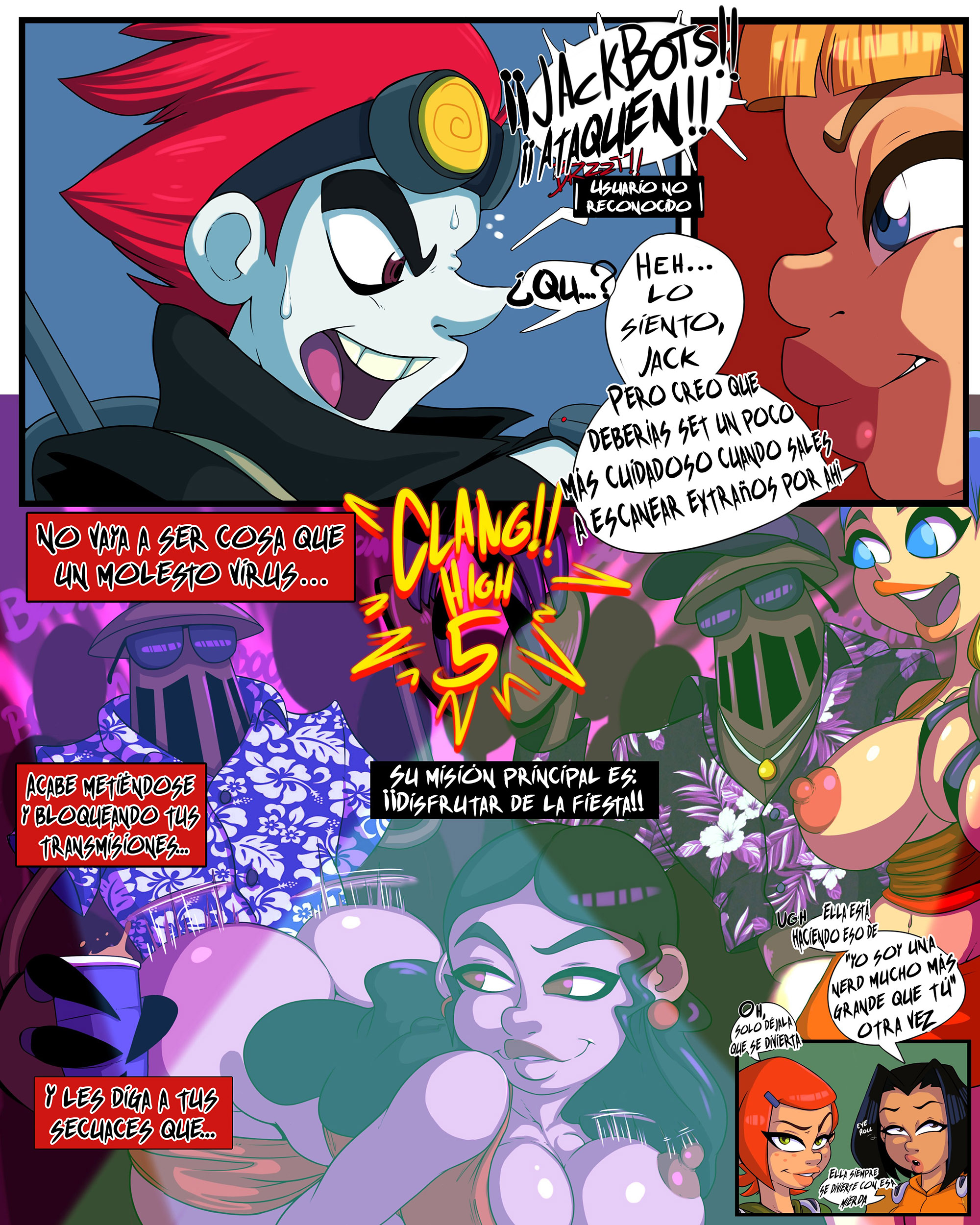 Cartoon COLLEGE PARTY