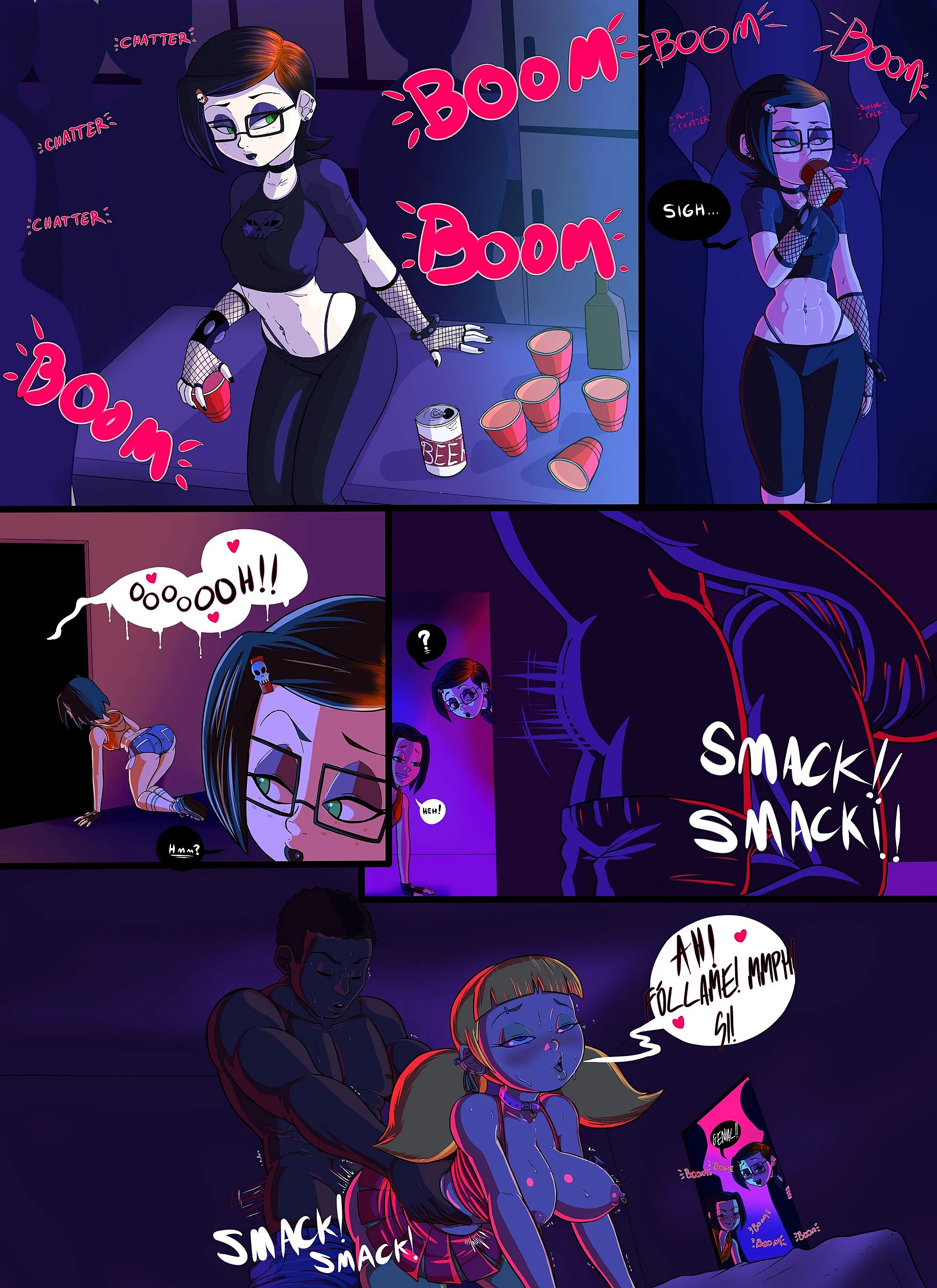 Cartoon COLLEGE PARTY