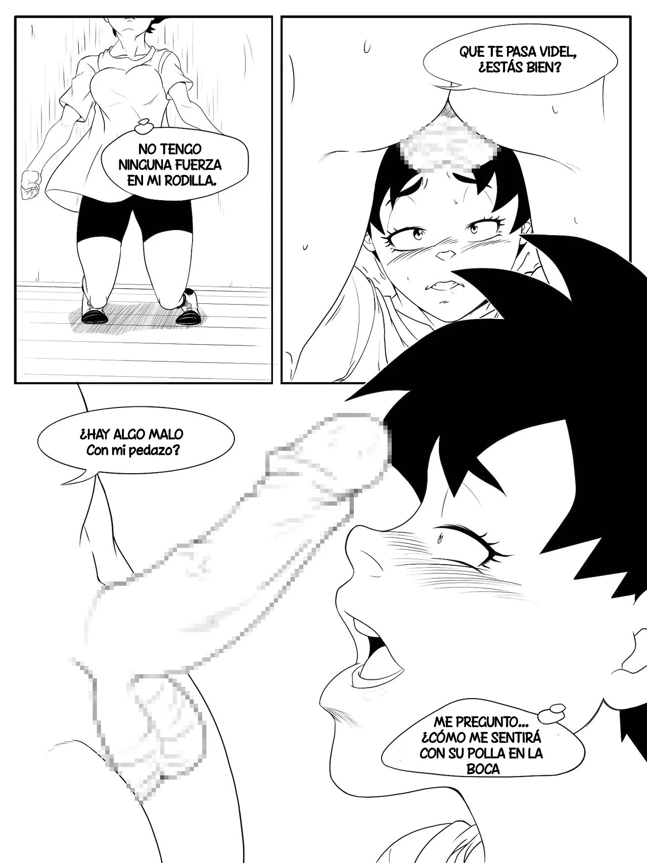 El duro encuentro de GOKU y VIDEL