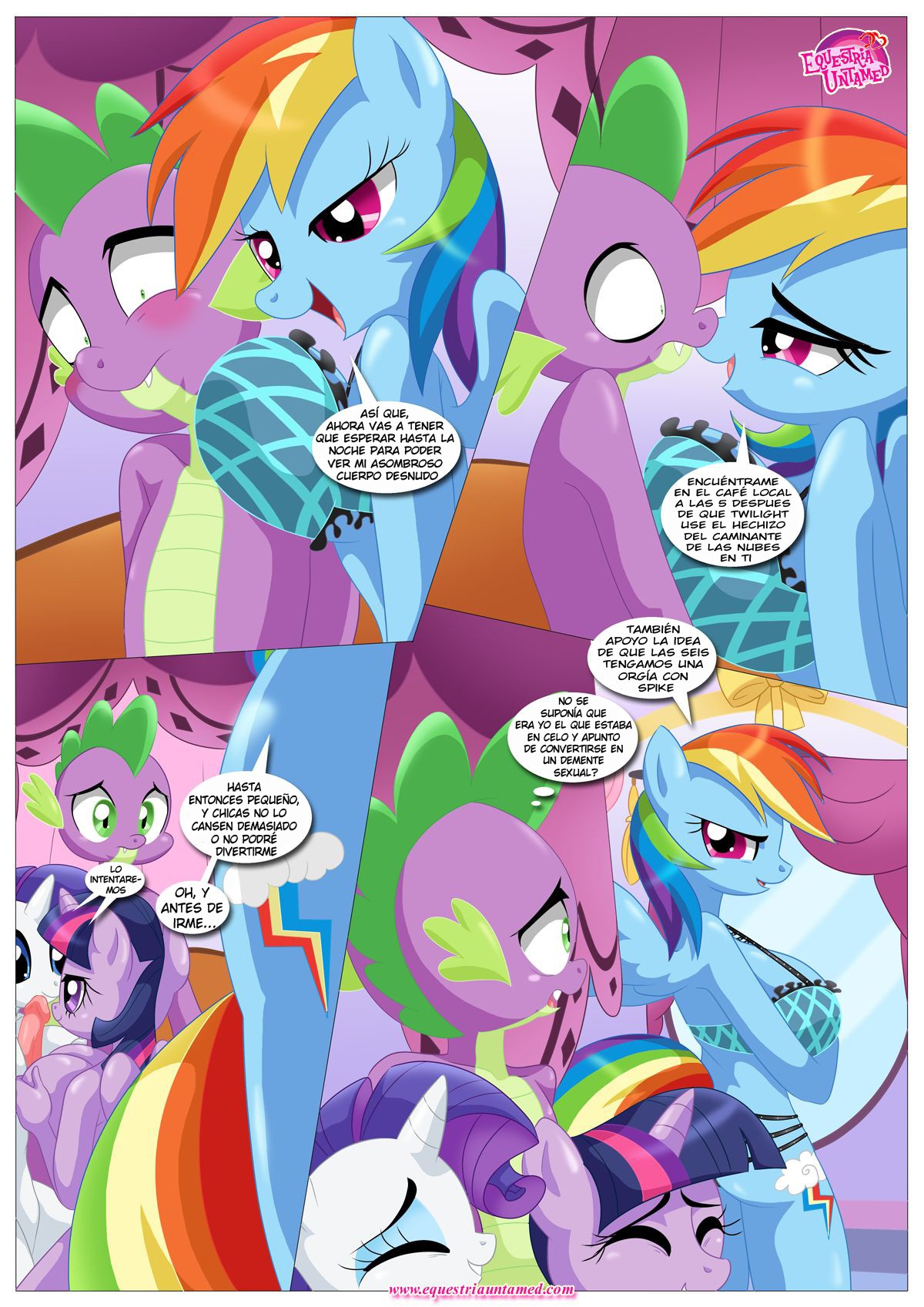 El Juego de EXHIBICION Publica de Afecto de RAINBOW DASH
