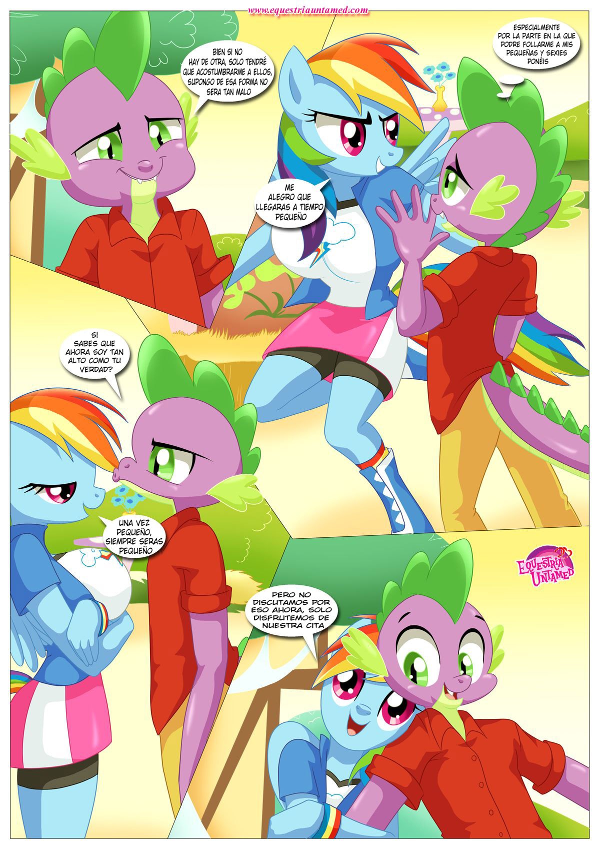 El Juego de EXHIBICION Publica de Afecto de RAINBOW DASH