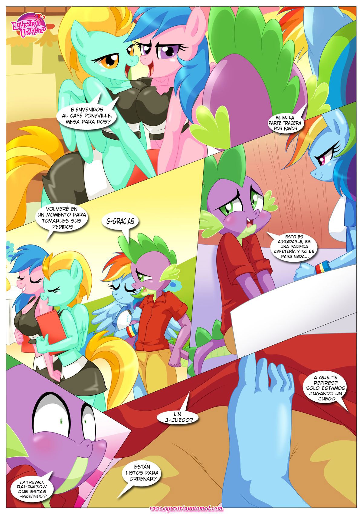 El Juego de EXHIBICION Publica de Afecto de RAINBOW DASH