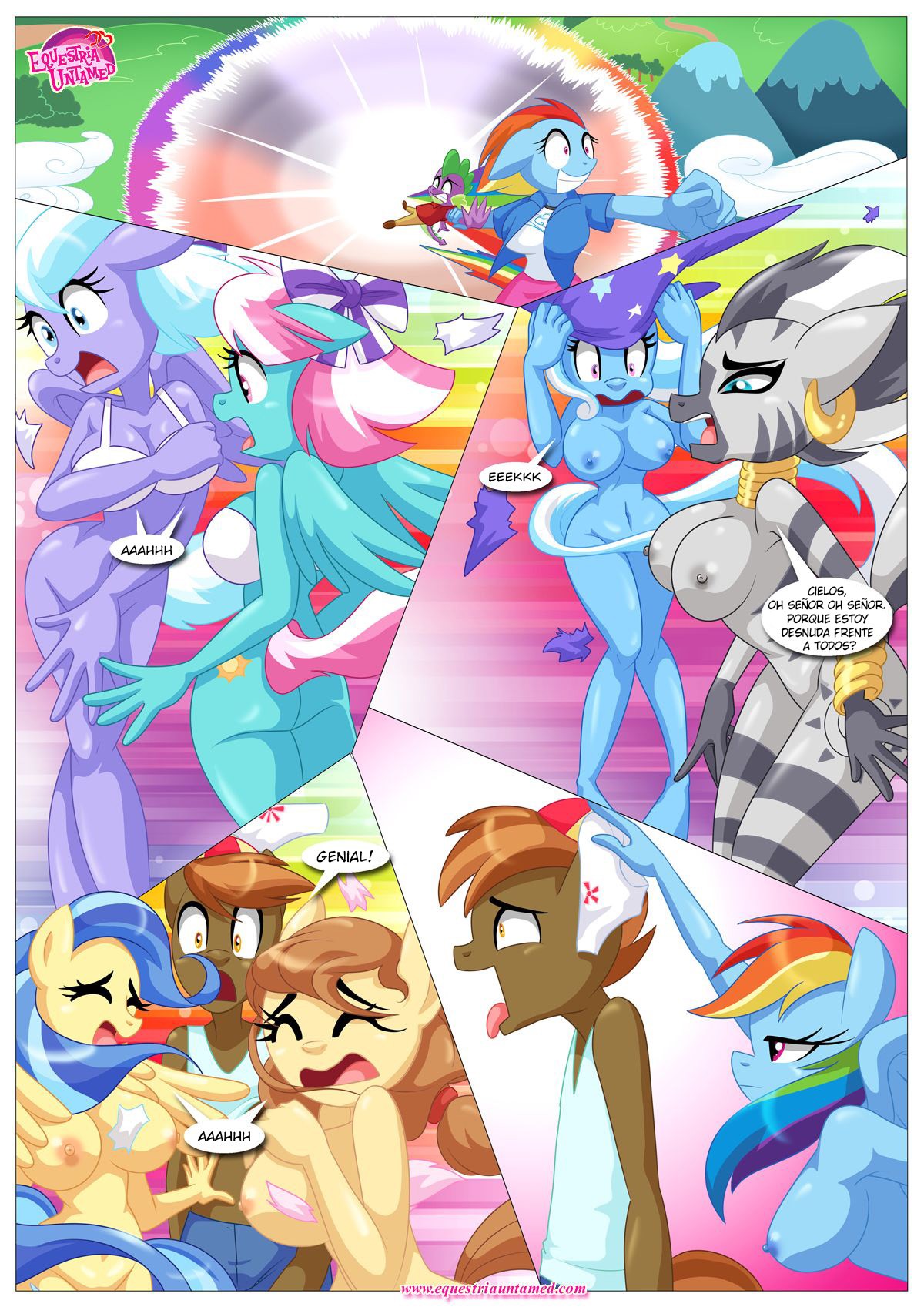 El Juego de EXHIBICION Publica de Afecto de RAINBOW DASH