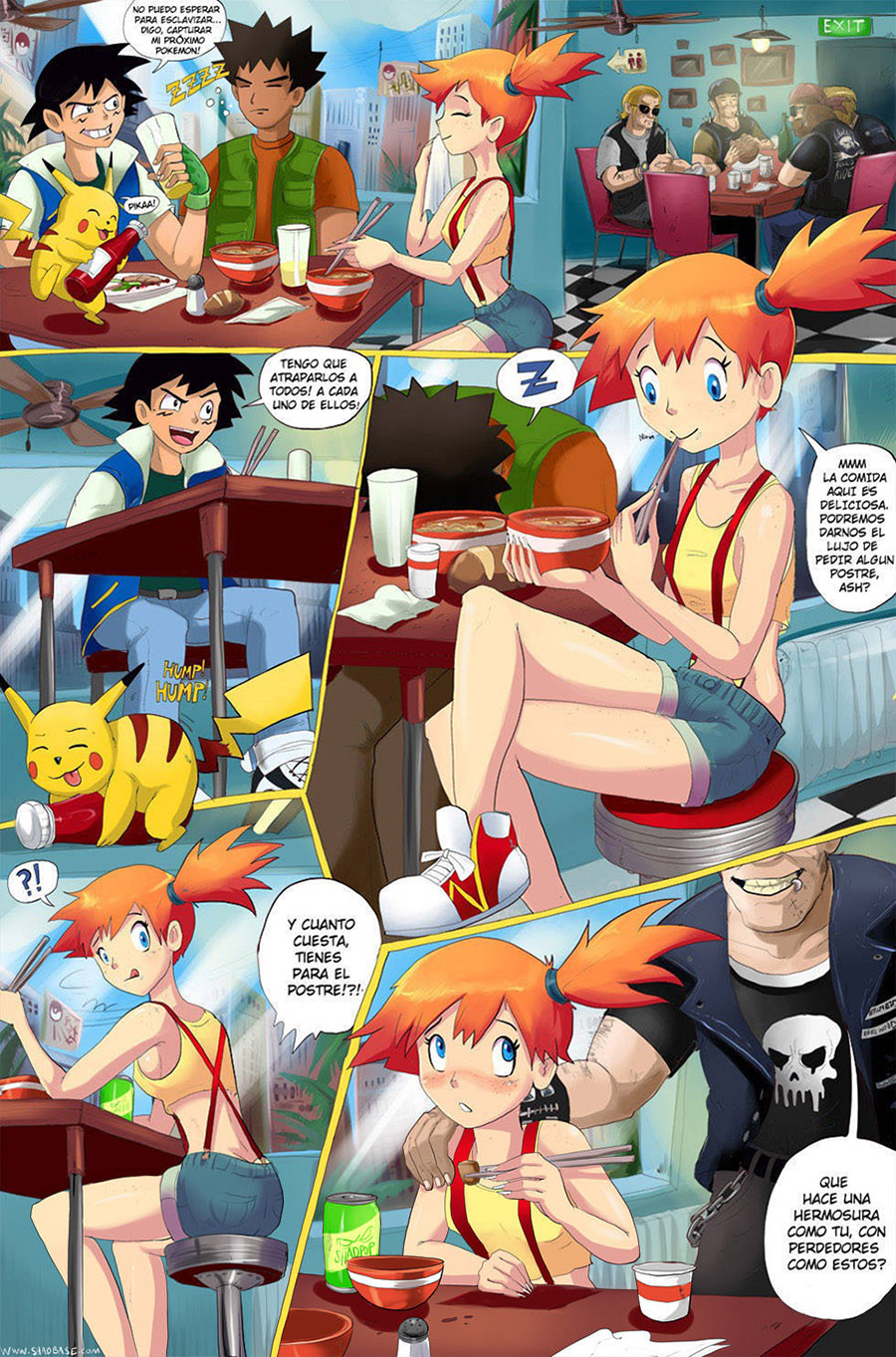 FUCKEMON - MISTY gets wet