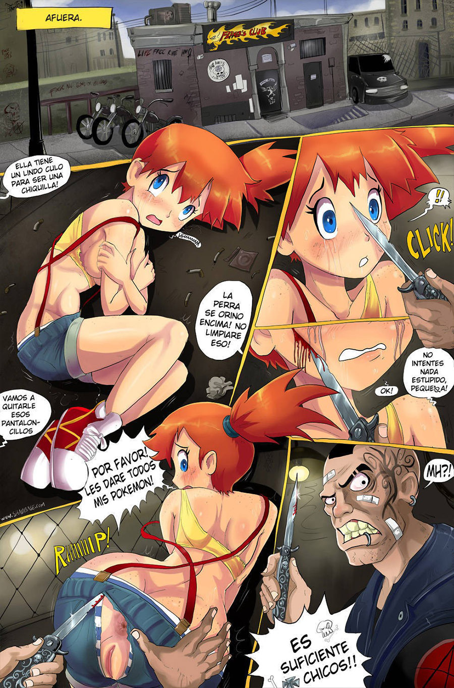 FUCKEMON - MISTY gets wet