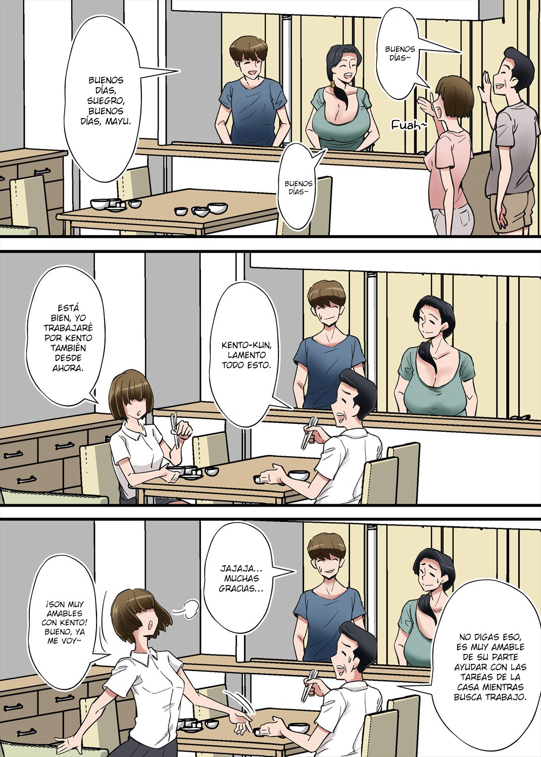 HENTAI KANSOKU Yome no Bakunyuu Kaa-chan o Netoritai