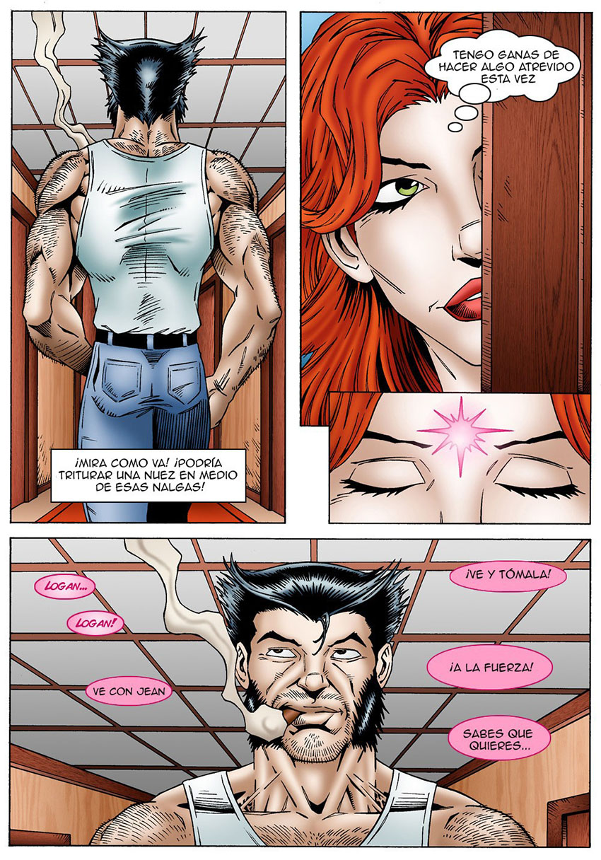 JEAN GREY cheats on Scott Summers by FUCKING LOGAN