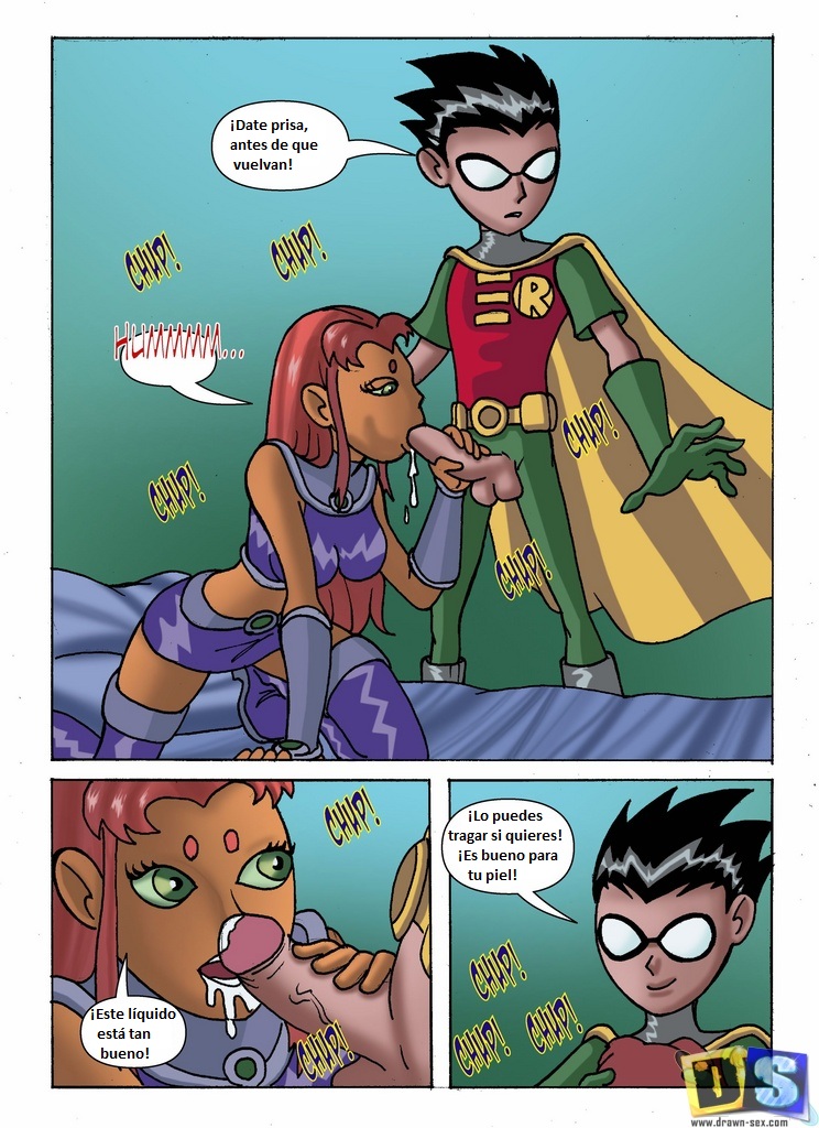 JOVENES TITANES - Robin vs Starfire