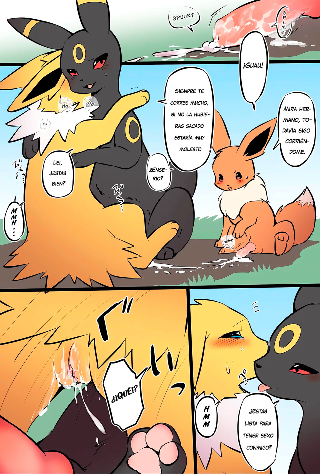La FAMILIA EEVEE cuya etica SEXUAL se ha derrumbado