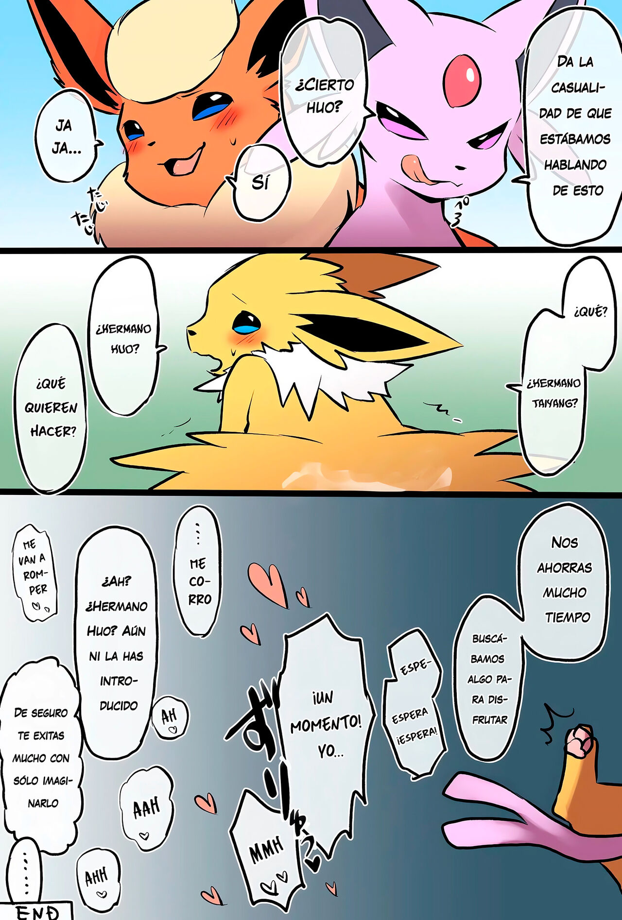 La FAMILIA EEVEE cuya etica SEXUAL se ha derrumbado