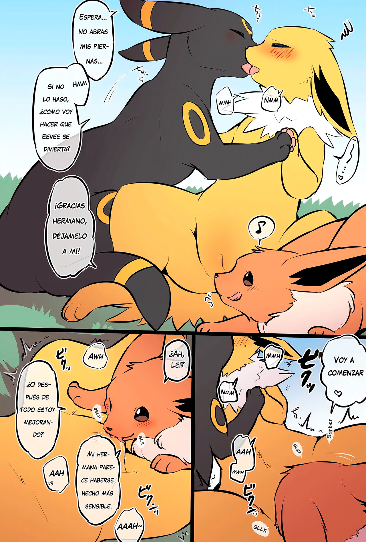 La FAMILIA EEVEE cuya etica SEXUAL se ha derrumbado