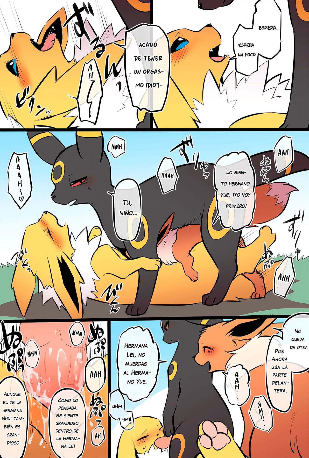La FAMILIA EEVEE cuya etica SEXUAL se ha derrumbado