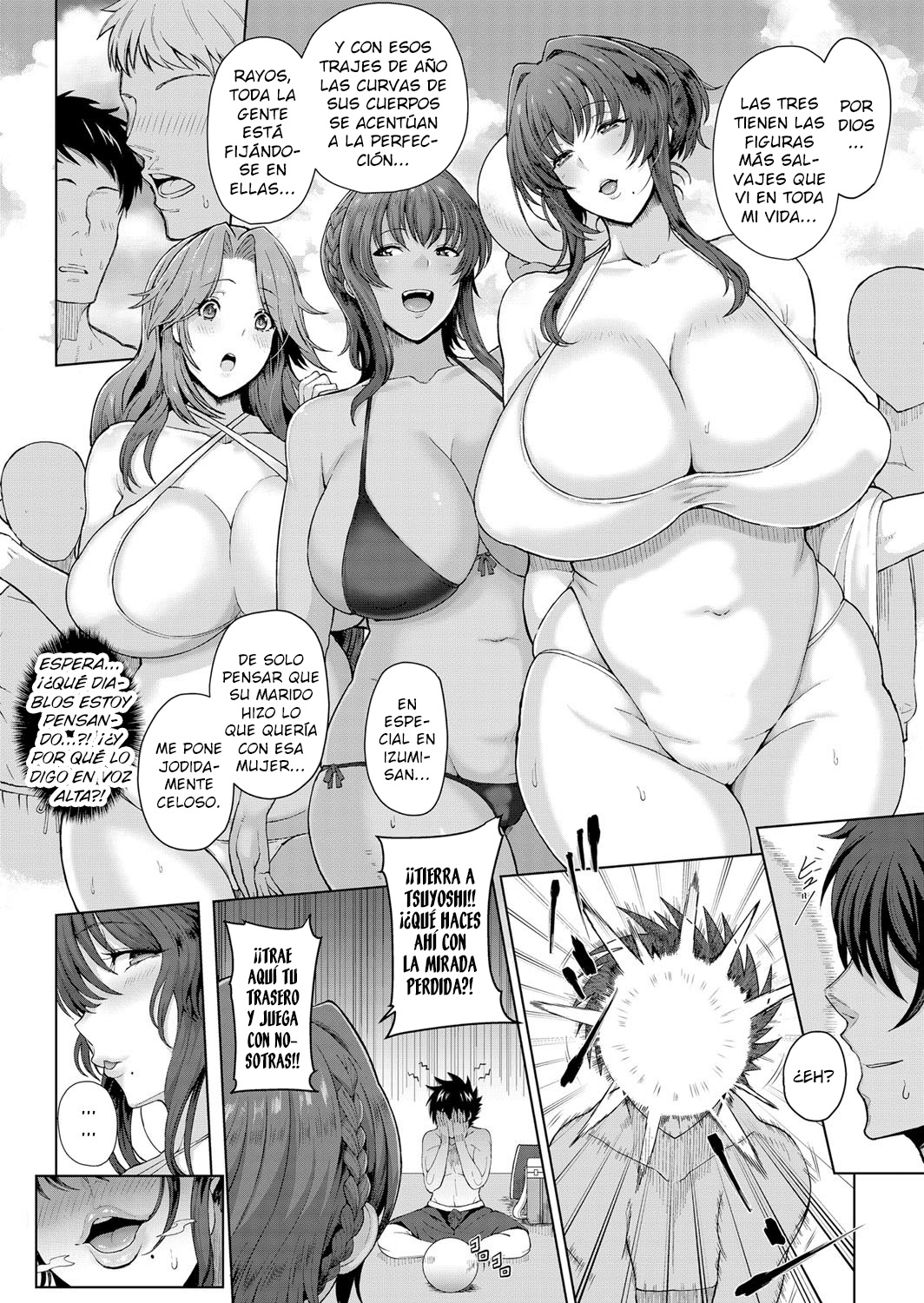 Las tres HERMANAS mayores y MADURAS de al lado parte 1