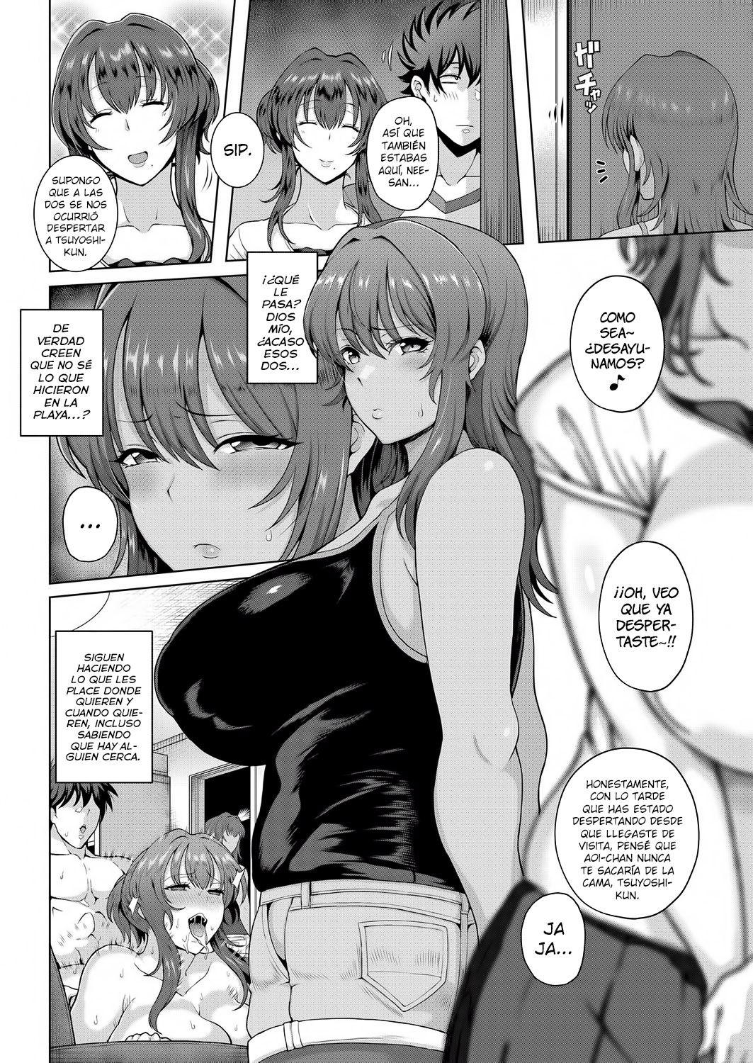 Las tres HERMANAS mayores y MADURAS de al lado parte 2