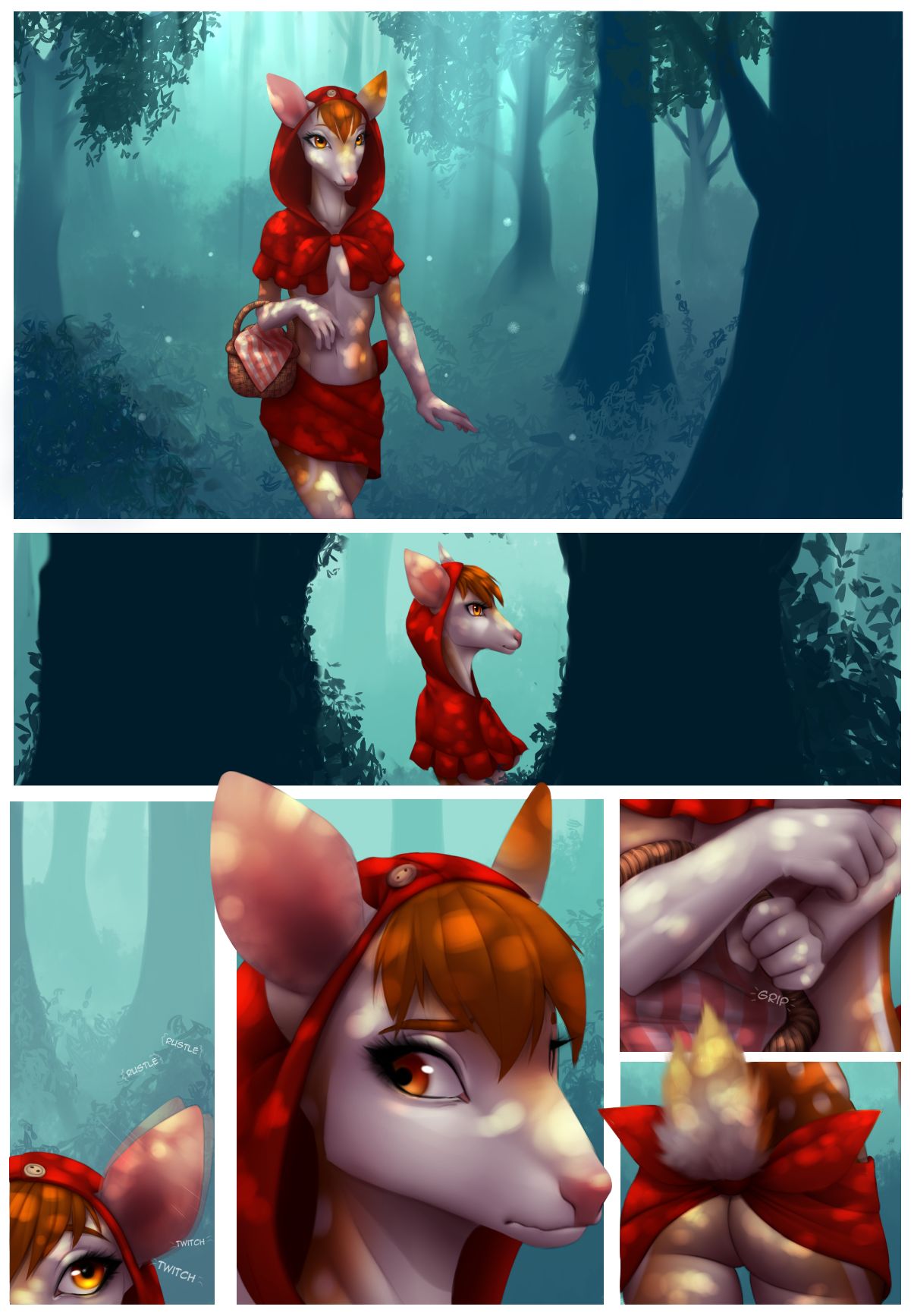 LITTLE RED Riding Deer