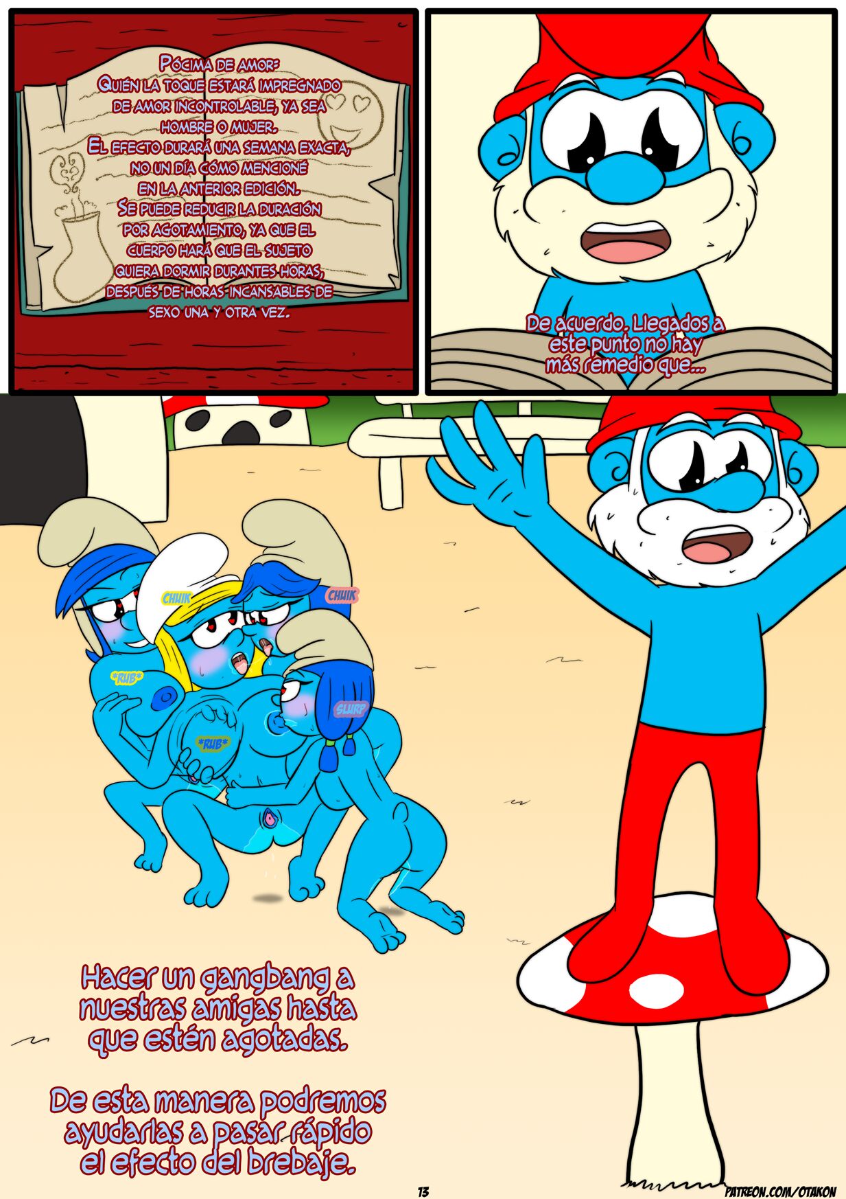 Los PITUFOS y la Pocion del AMOR