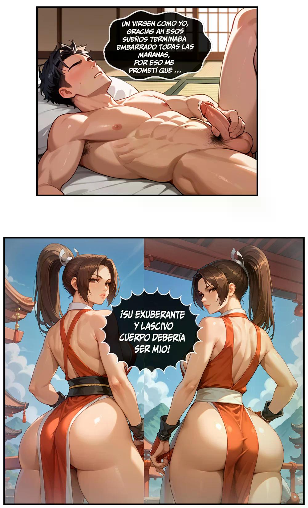 MAI SHIRANUI adiestrando a mi arrogante maestra CULONA y PIERNUDA
