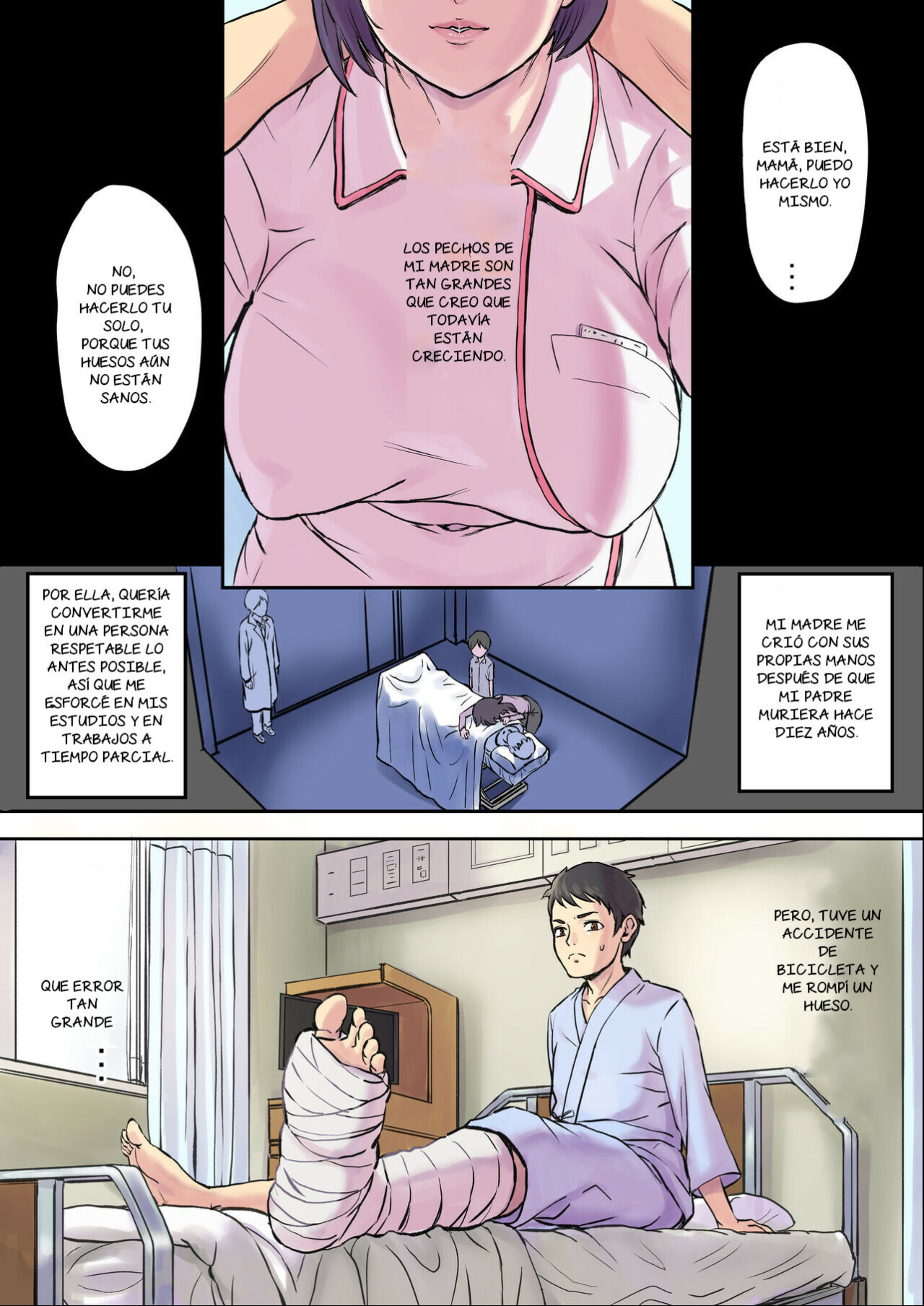 Mi MADRE enfermera es ABUSADA por el tipo de la cama de al lado