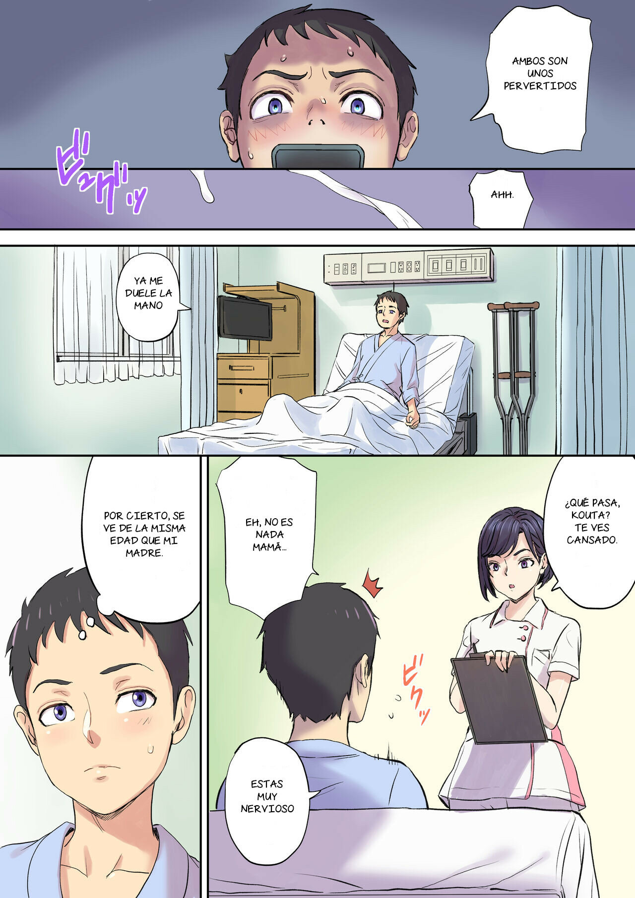 Mi MADRE enfermera es ABUSADA por el tipo de la cama de al lado