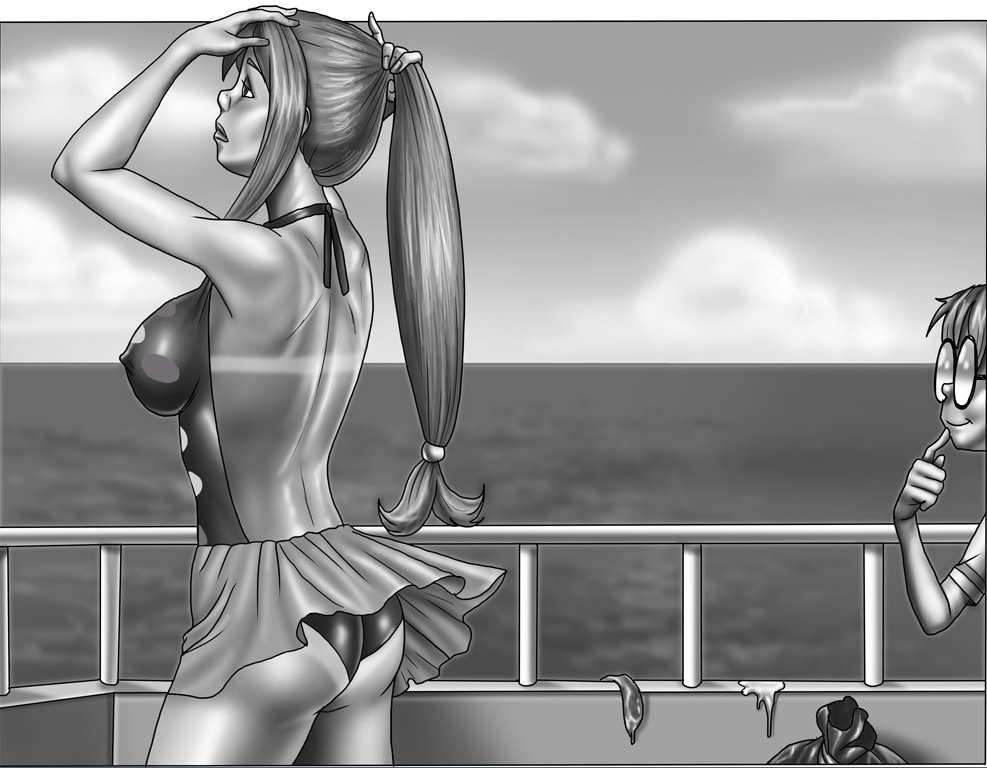 Milftoon Beach - MOM
