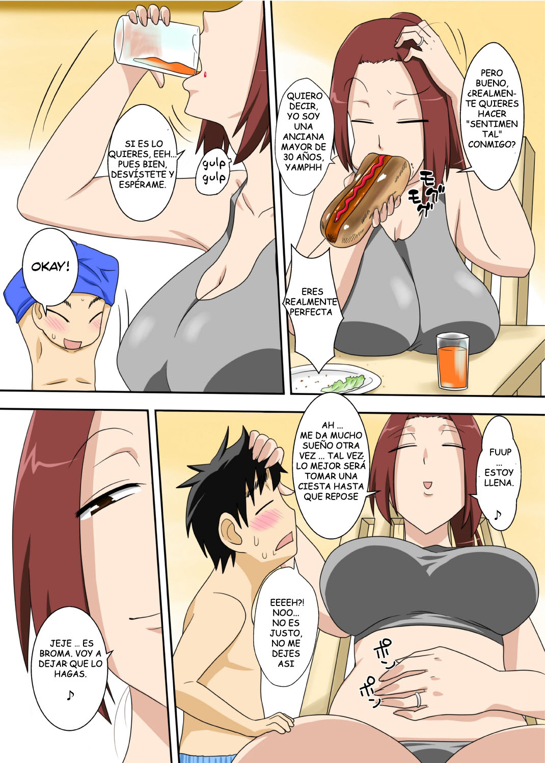 MUCHI MUCHI KYOJO no OBA-CHAN to eroi koto suru ze!