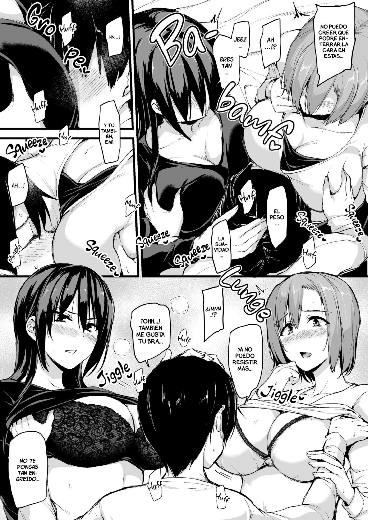 No me puedo poner DURO sin 2 pares de TETAS asi que mi ESPOSA trajo una AMIGA!