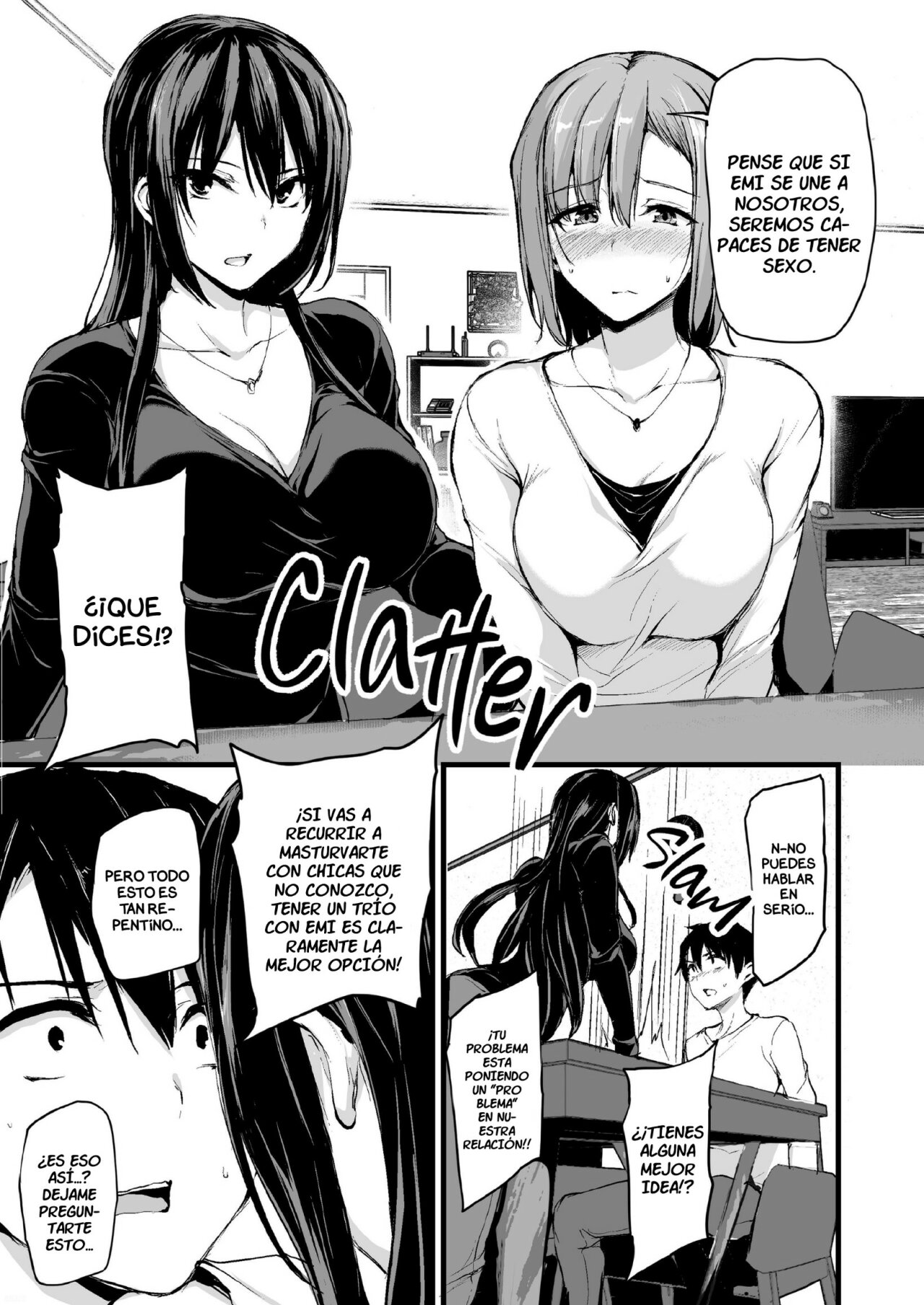 No me puedo poner DURO sin 2 pares de TETAS asi que mi ESPOSA trajo una AMIGA!