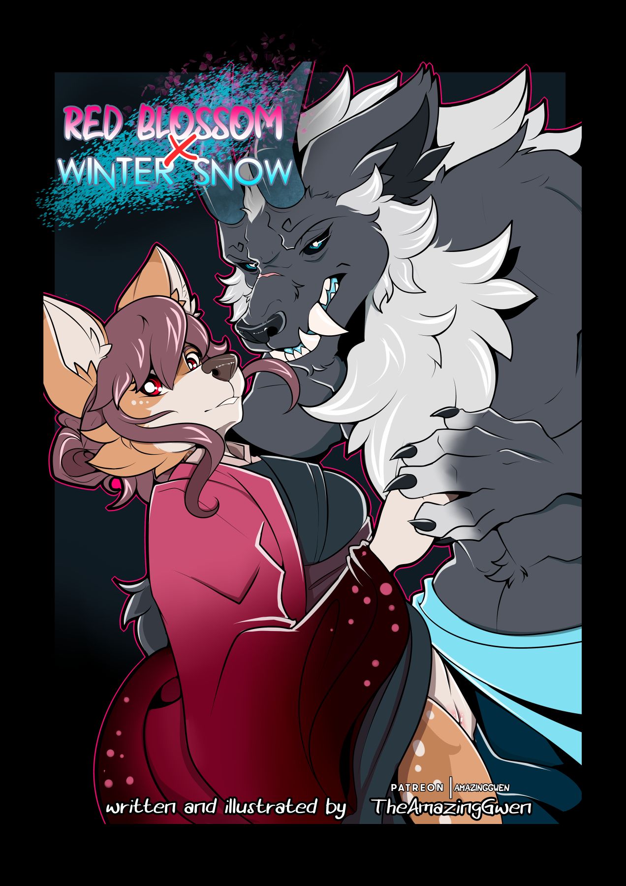 RED BLOSSOM and Winter Snow