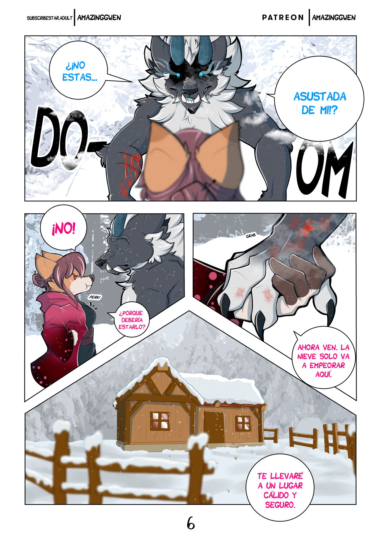 RED BLOSSOM and Winter Snow