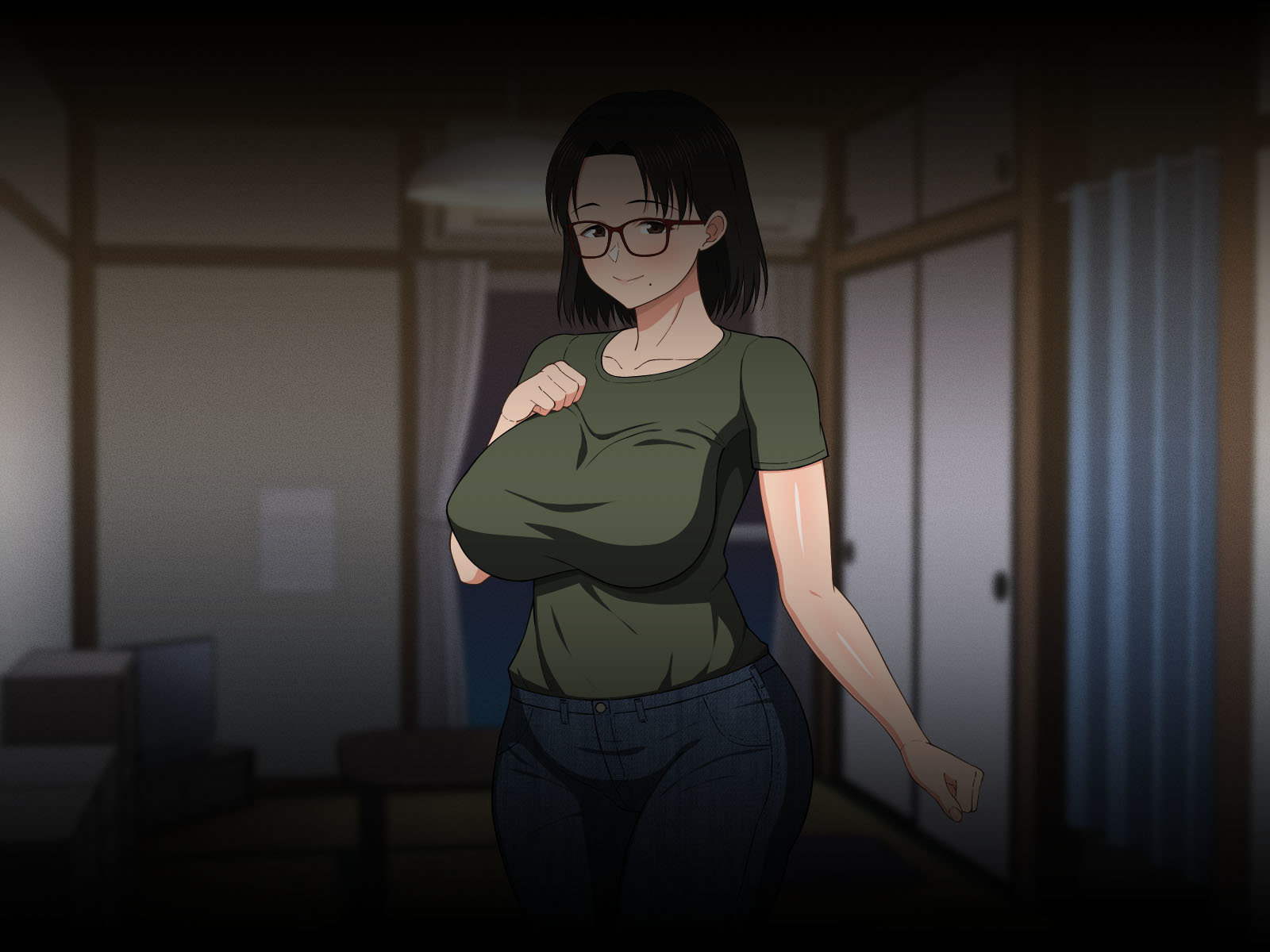 SEXO Apasionado con una MADRE TETONA con Gafas