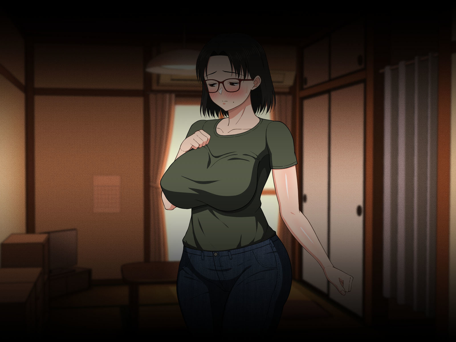 SEXO Apasionado con una MADRE TETONA con Gafas
