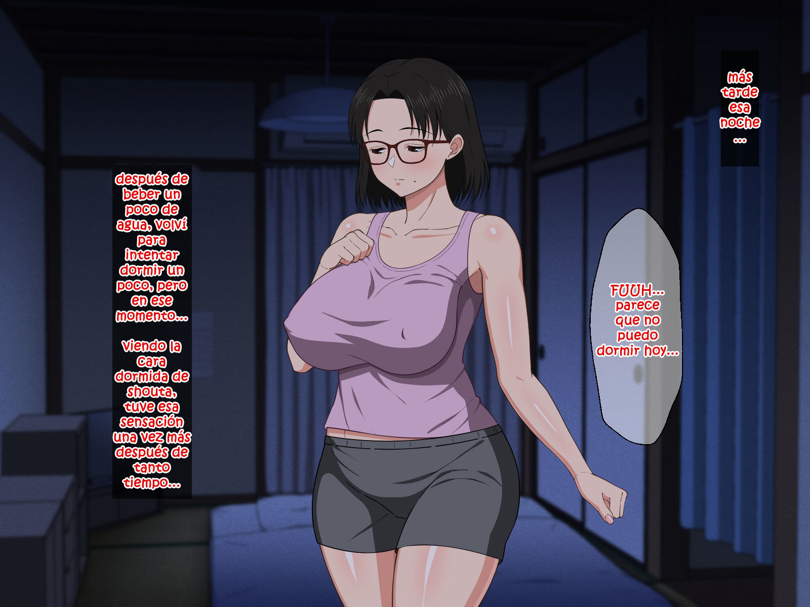 SEXO Apasionado con una MADRE TETONA con Gafas