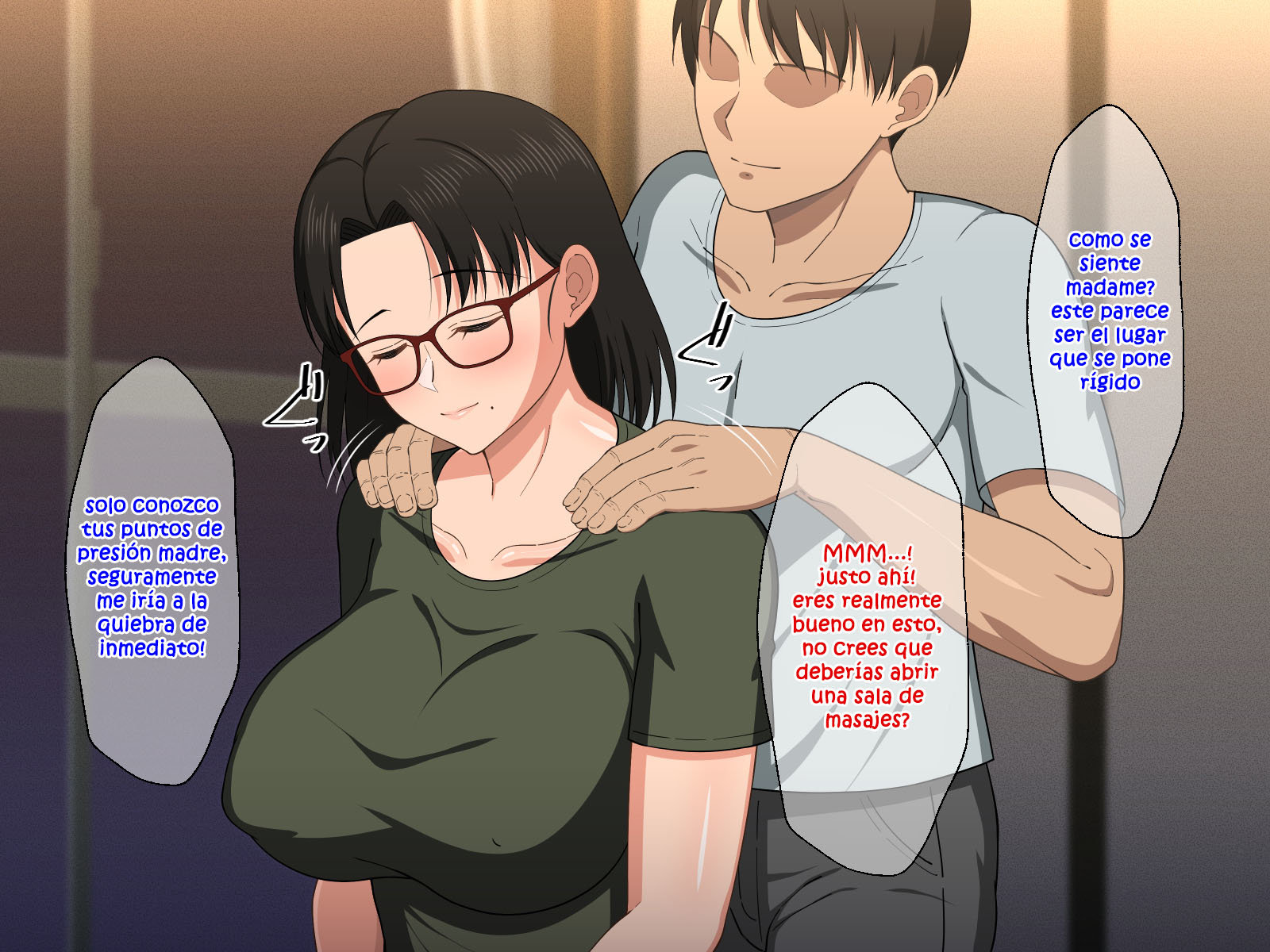 SEXO Apasionado con una MADRE TETONA con Gafas