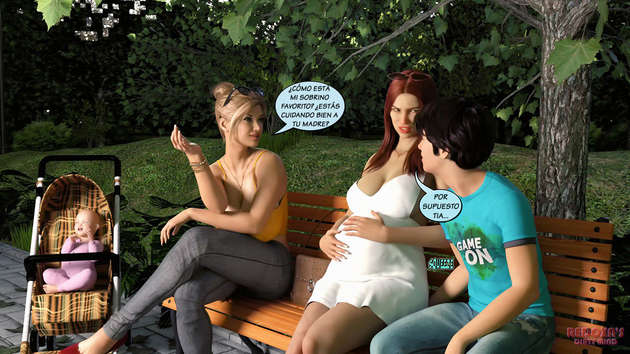SON MOM and Aunt