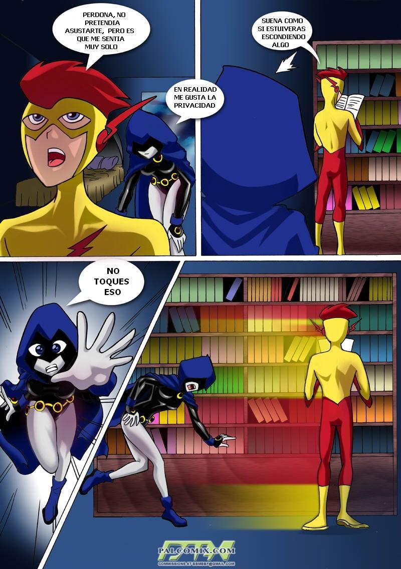TEEN TITANS - Raven vs Flash