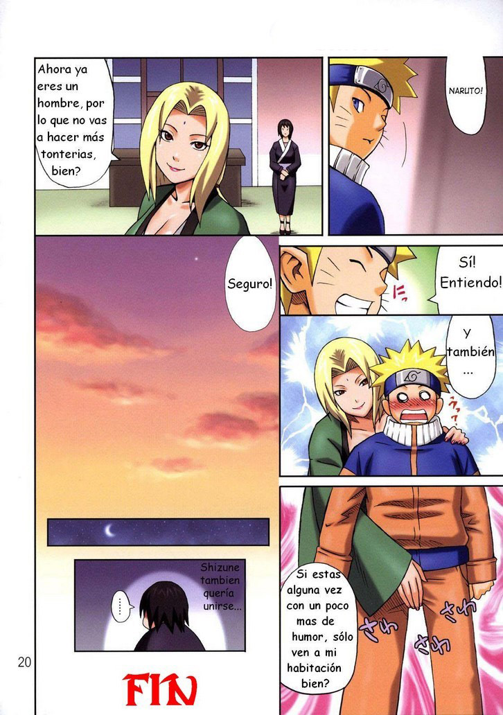 TSUNADE entrena a NARUTO