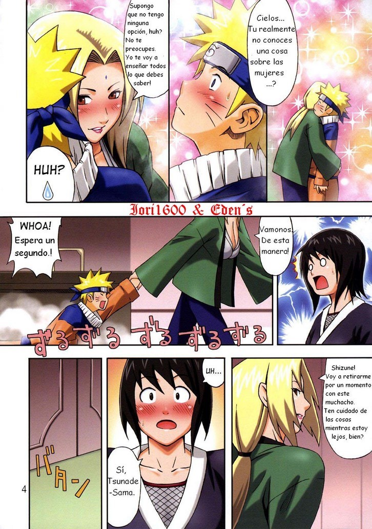 TSUNADE entrena a NARUTO