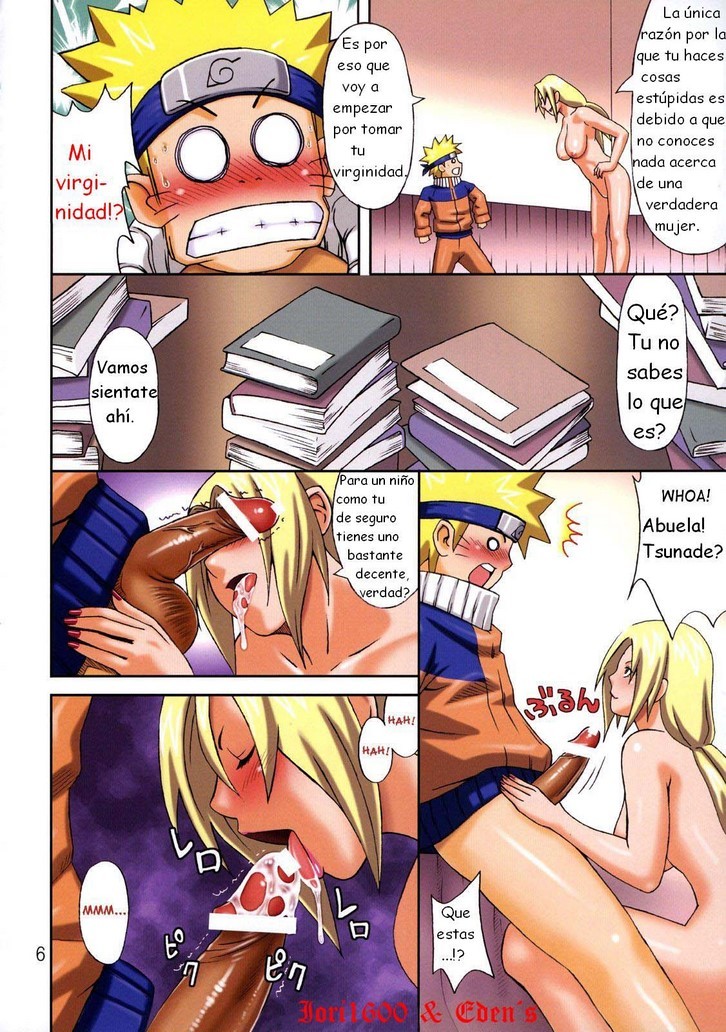 TSUNADE entrena a NARUTO