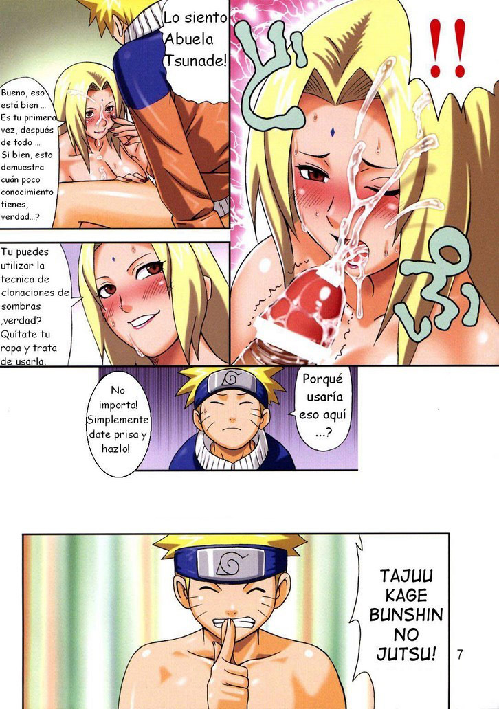 TSUNADE entrena a NARUTO