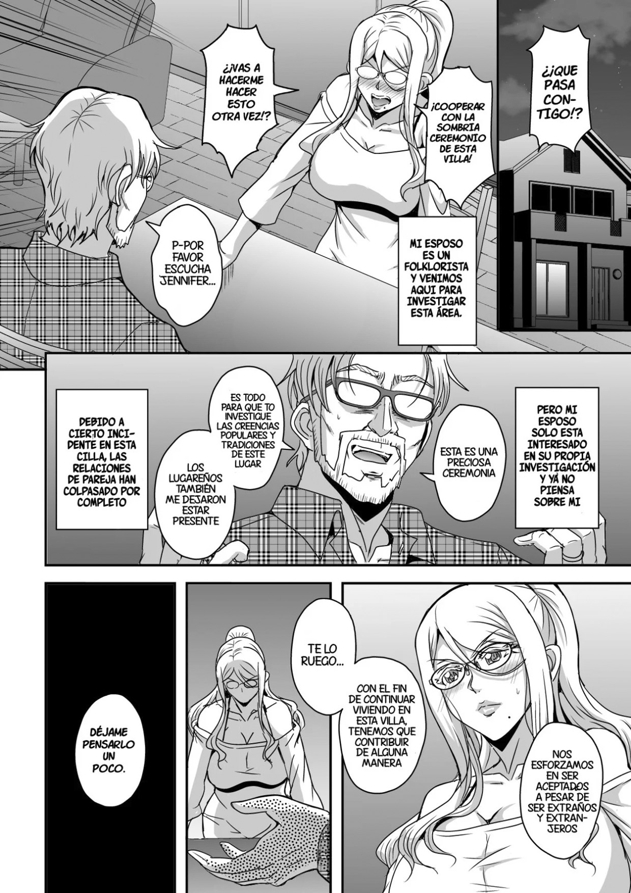 Una PROFESORA extranjera rubia de GRANDES PECHOS se come a un SHOTA moreno