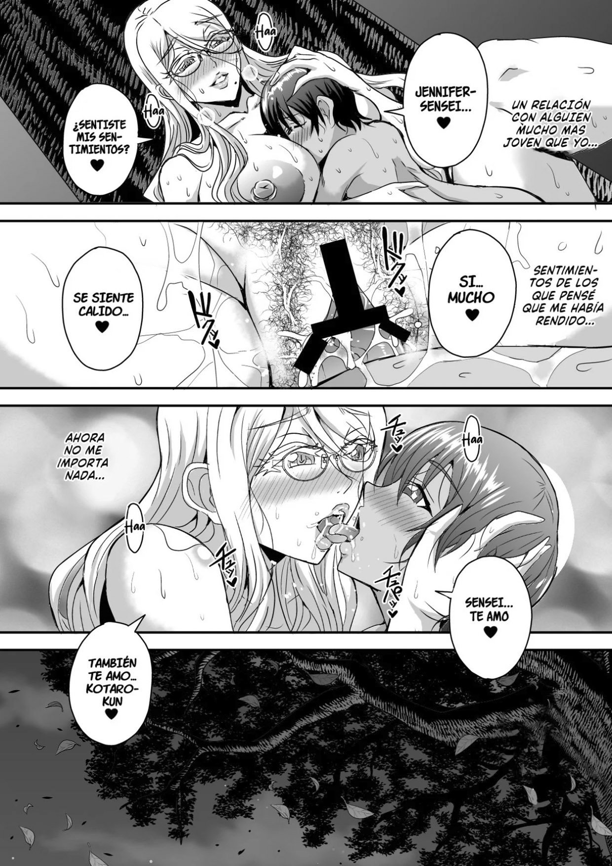 Una PROFESORA extranjera rubia de GRANDES PECHOS se come a un SHOTA moreno