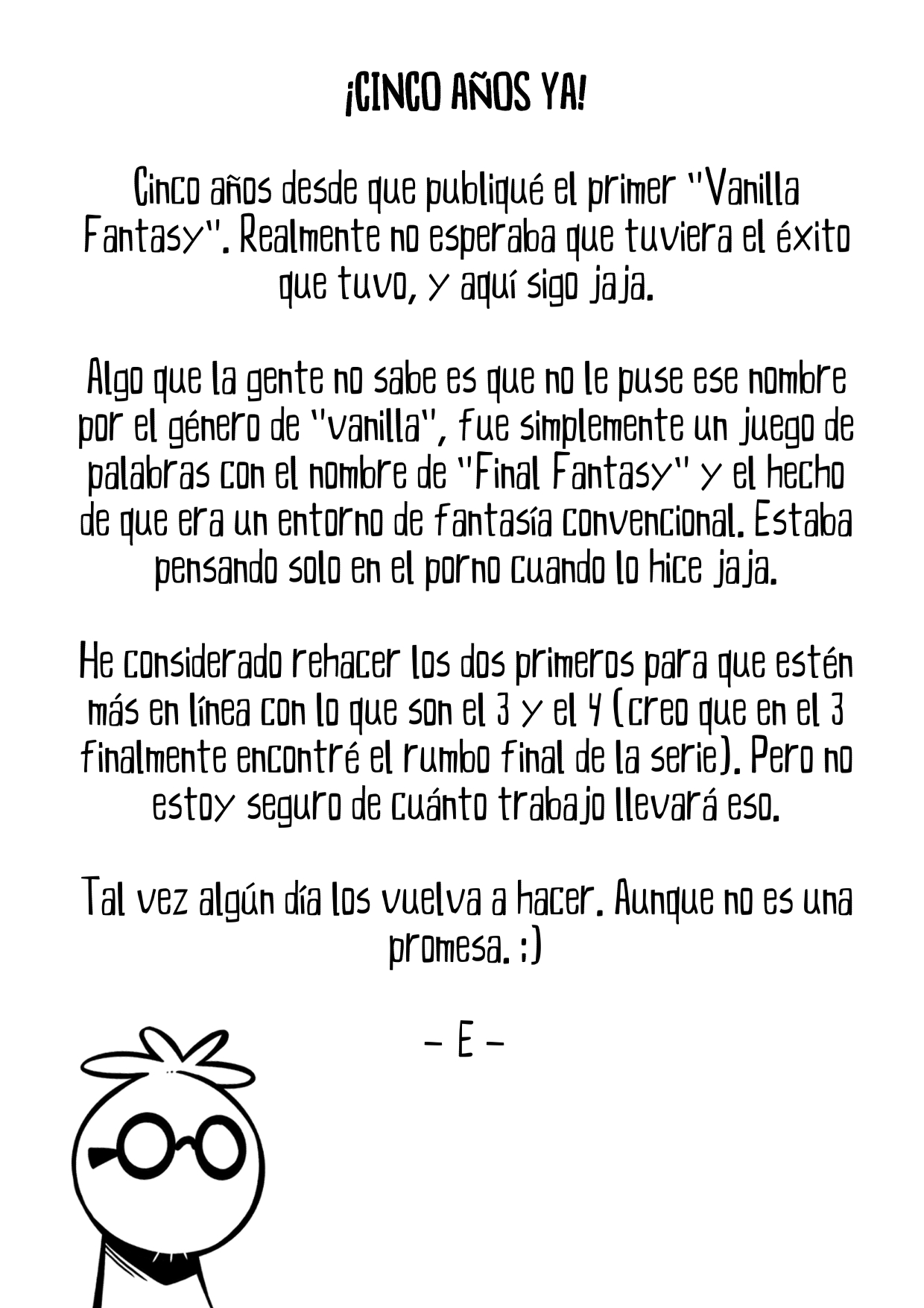 VANILLA FANTASY parte 1.5