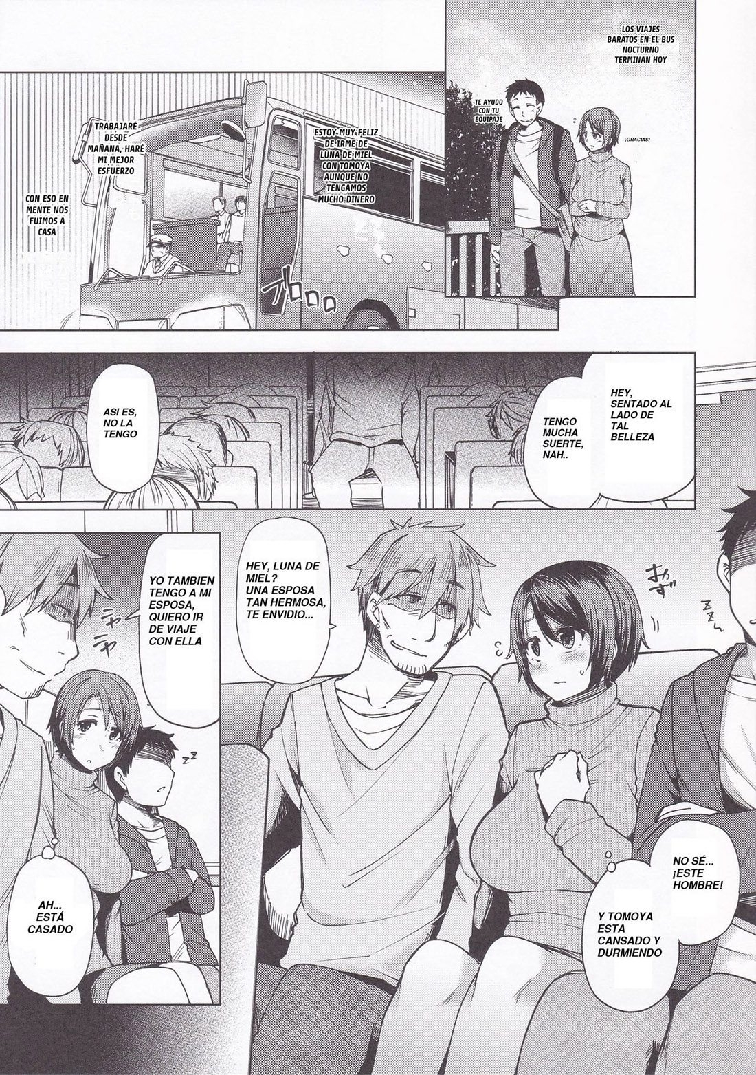 YAKOU BUS de Chikan Sarete Netorareta Tsuma